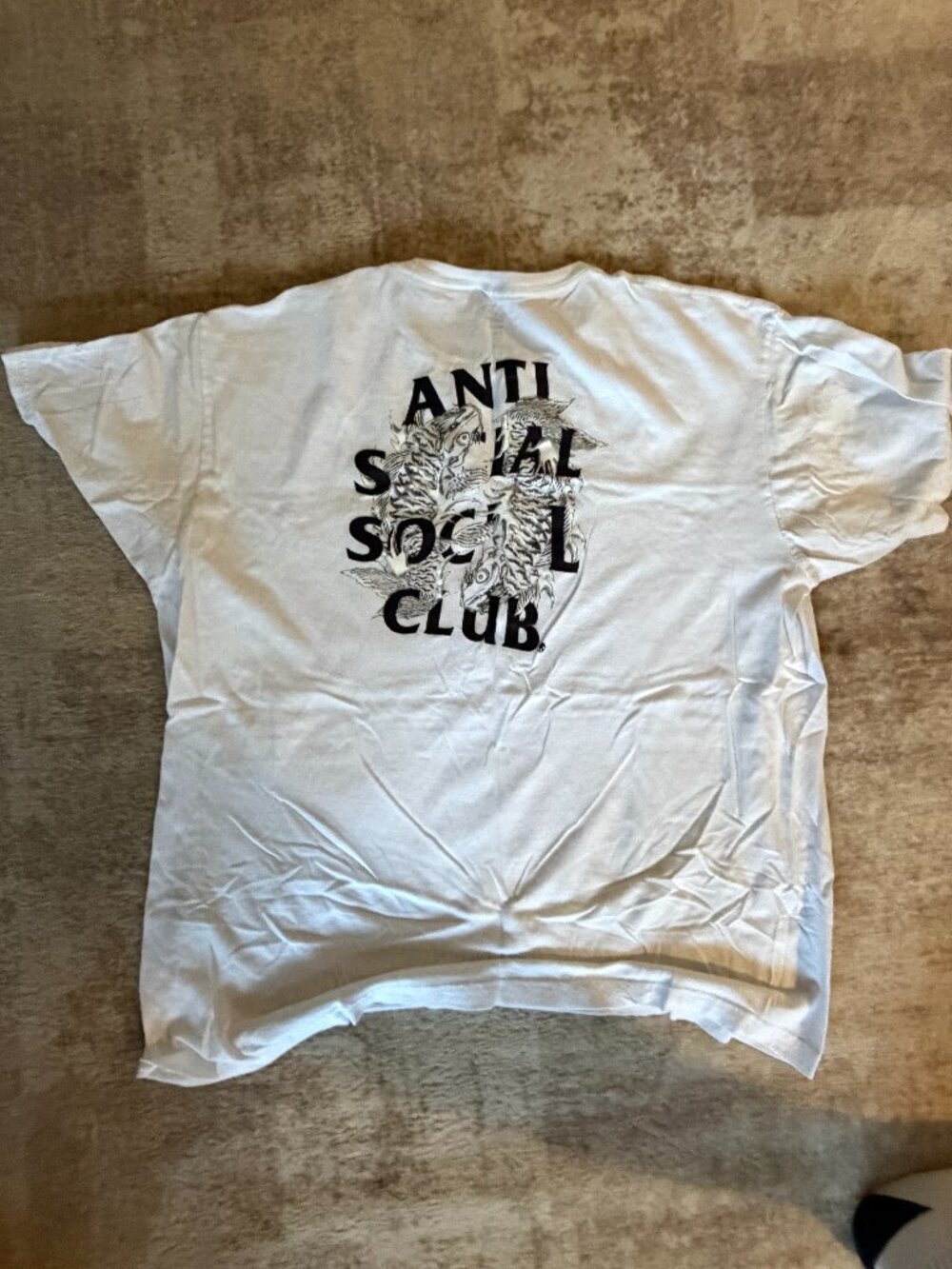 Anti Social Social Club Graphic T-Shirt Men's XL White Black Logo Tee
